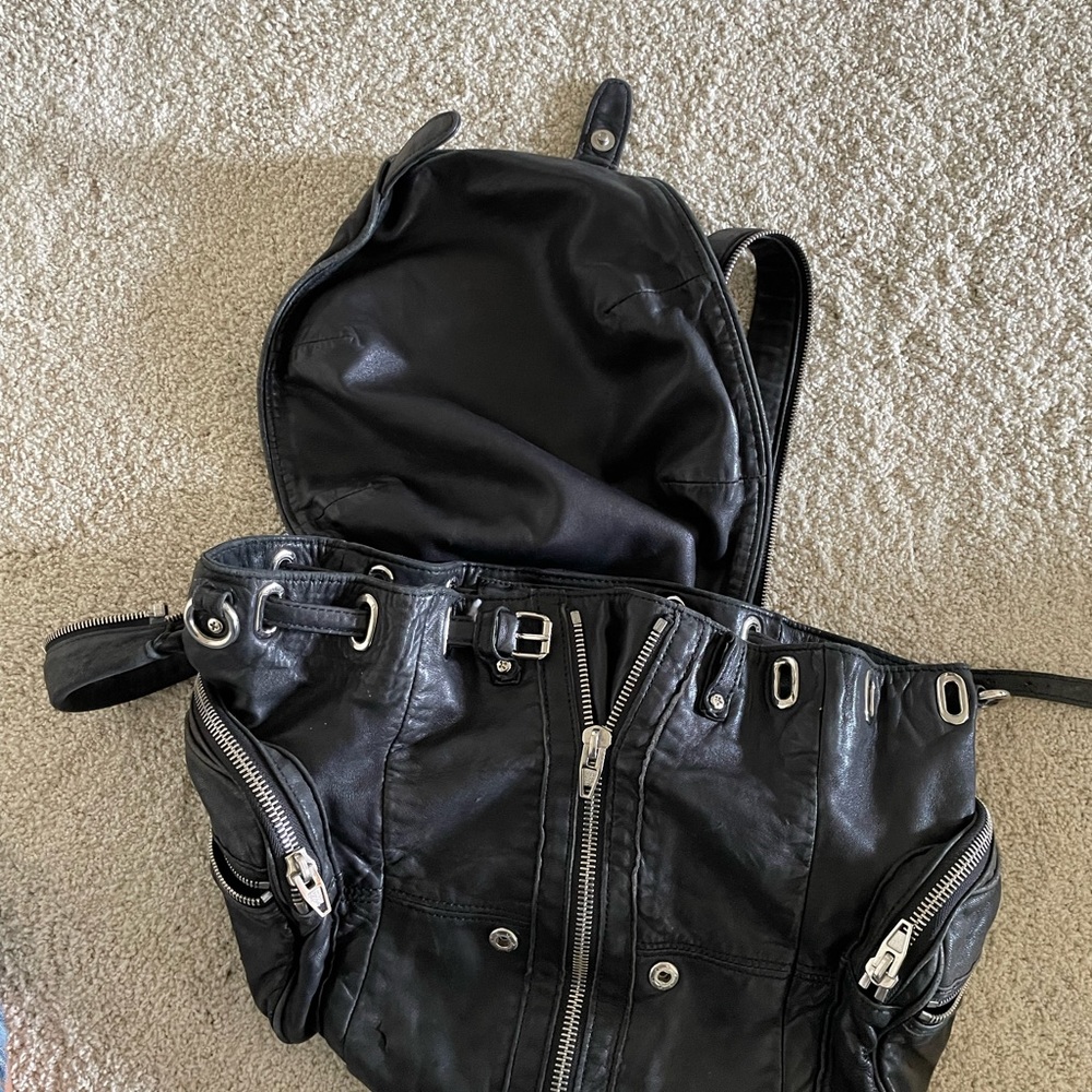 Alexander wang, lamb skin, black back pack - Picture 3 of 4